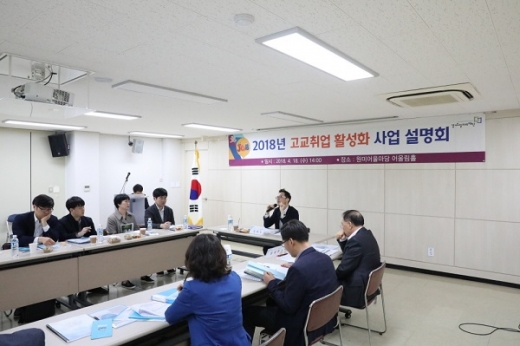 ▲2018년 고교취업활성화 사업설명회 전경. / 사진=경기도 제공