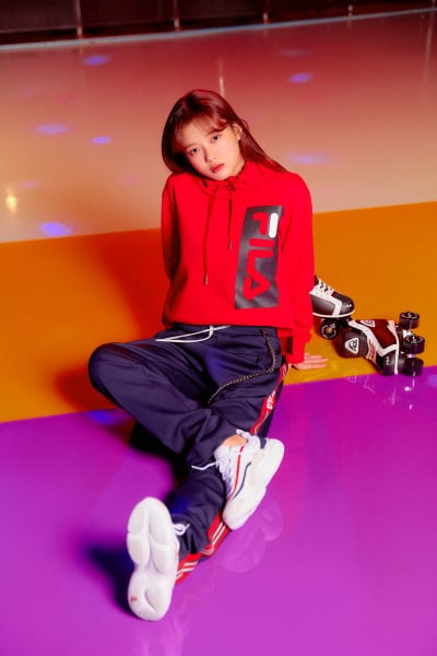 스프링 헤리티지 화보 김유정. /사진=휠라