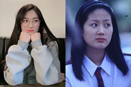 배우 김혜윤(왼쪽)과 영화 '8월의 크리스마스' 출연당시 심은하. /사진=김혜윤 인스타그램, 네이버영화