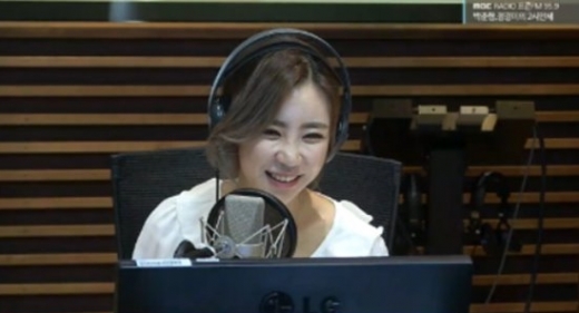 김성은. /사진=MBC 표준FM '박준형, 정경미의 두시 만세' 영상 캡처