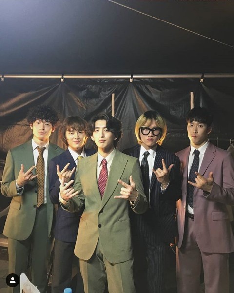 밴드 잔나비. (왼쪽부터) 장경준, 김도형, 최종훈, 유영현, 윤결. /사진=잔나비 인스타그램