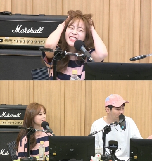허영지. /사진= SBS 두시탈출 컬투쇼 방송 화면 캡처