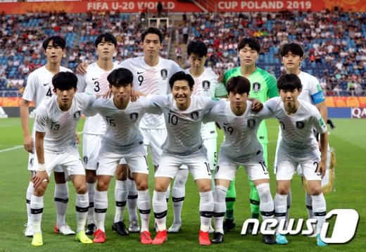 2019 U20 월드컵 결승에 진출한 대한민국 대표팀. /사진=뉴스1