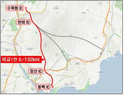해운대터널 노선도./사진제공=해운대구 