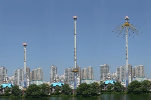 롯데월드 자이로드롭. /사진=롯데월드 공식 페이스북