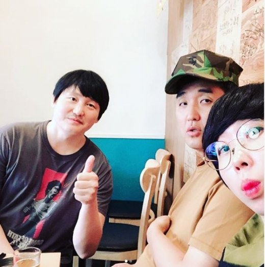 (왼쪽부터) 김대범, 임혁필, 권진영. /사진=권진영 인스타그램 캡처