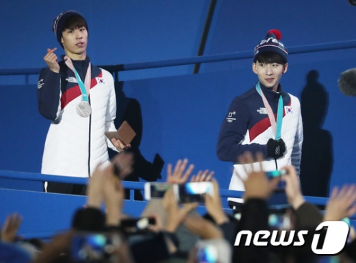 황대헌(왼쪽)과 임효준. /사진=뉴스1