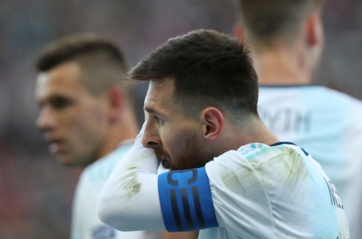 2019 코파아메리카에서도 결국 우승에 실패한 리오넬 메시. /사진=로이터