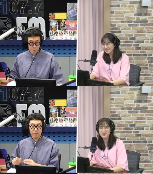 김영철과 주시은 아나운서. /사진=SBS 보이는 라디오