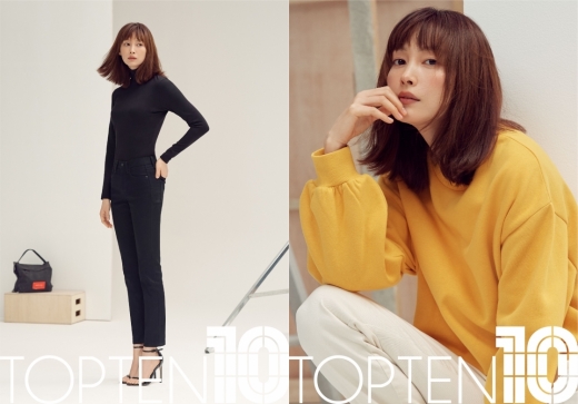 이나영 탑텐 모델. /사진=탑텐 제공    