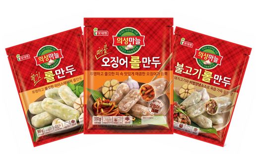롯데푸드, 의성마늘 롤만두 다양화로 만두 시장 공략한다
