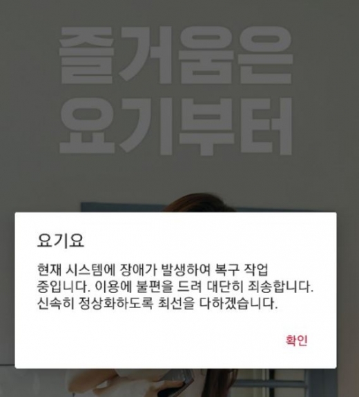 요기요. /사진=요기요 애플리케이션 캡처