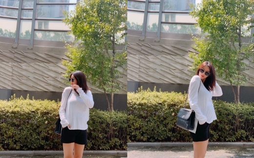 정아 만삭 근황. /사진=정아 인스타그램 캡처   