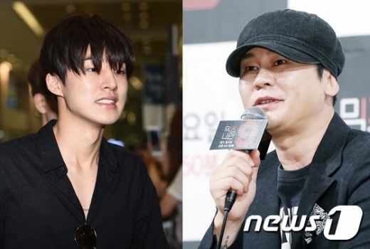 그룹 아이콘 출신 비아이(왼쪽), 양현석./사진=뉴스1