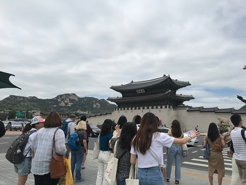 지난 봄 시즌 도보투어(경복궁). /사진=한국관광공사