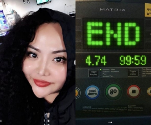 홍선영 다이어트 인증. /사진=홍선영 인스타그램 캡처  
