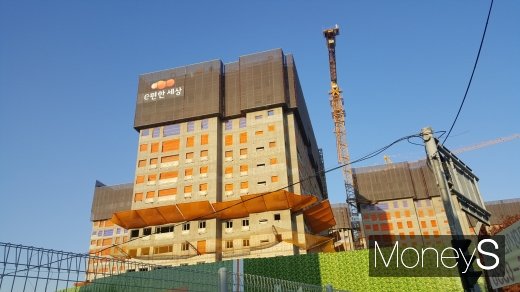 e편한세상 온수역 공사현장. /사진=김창성 기자
