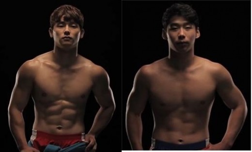 박정우와 허선행 /사진=대한씨름협회 공식홍보영상 '나는 씨름선수다' WPRHD