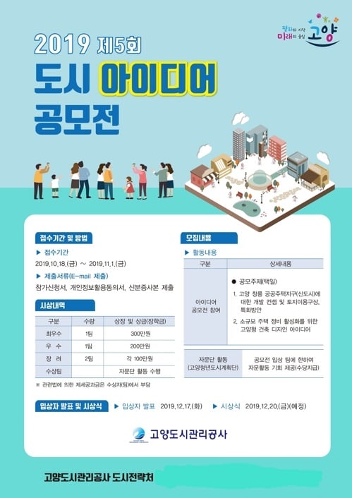 고양도시관리공사, 제5회 도시 아이디어 공모전 포스터. / 자료제공=고양도시관리공사