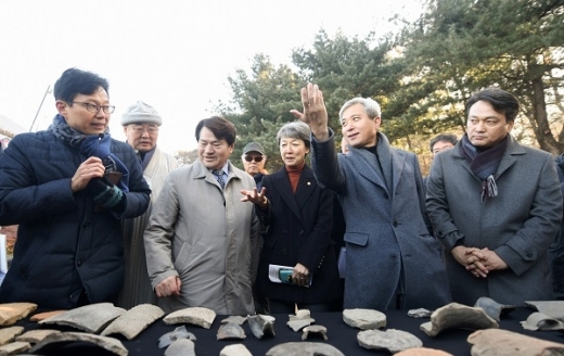 독산성 유물 발굴 설명회. / 사진제공=오산시