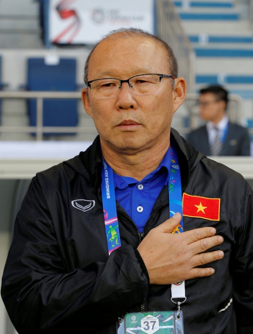 베트남의 동남아시안게임 우승에 도전하는 박항서 감독. /사진=로이터