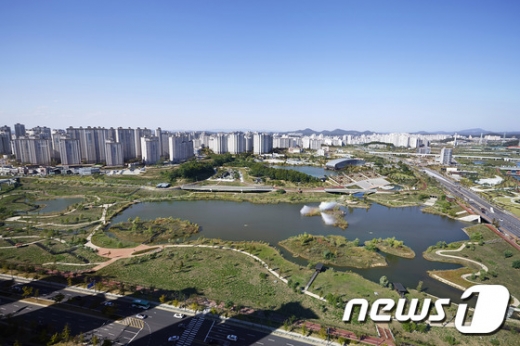 파주 운정호수공원 전경. / 사진=뉴스1