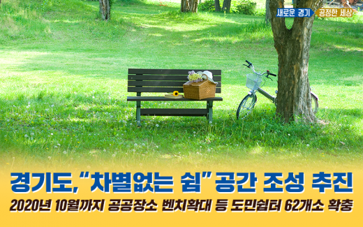 경기도는 18일 경기도청에서 브리핑을 열고 ‘쉼이 있는 도시공간 조성 추진계획’을 발표했다. / 자료제공=경기도