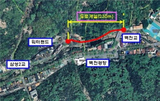  예술공원 도로개설 조감도. / 사진제공=안양시