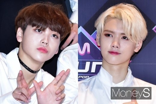 사진은 엑스원 출신 송형준과 강민희. /사진=임한별 기자
