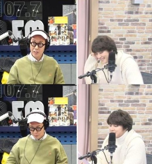 14일 오전 방송된 SBS 파워FM '김영철의 파워FM'에서는 배우 윤시윤이 게스트로 출연했다. /사진=SBS '보이는라디오' 방송화면 캡처