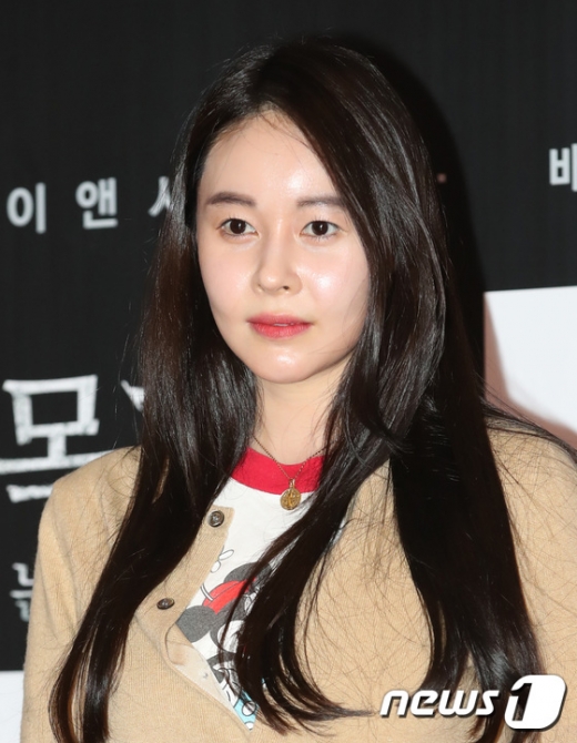 배우 허이재가 지난 21일 오후 서울 롯데시네마 건대입구점에서 열린 ‘목격자: 눈이 없는 아이’ VIP시사회에 참석해 포즈를 취하고 있다. /사진=뉴스1
