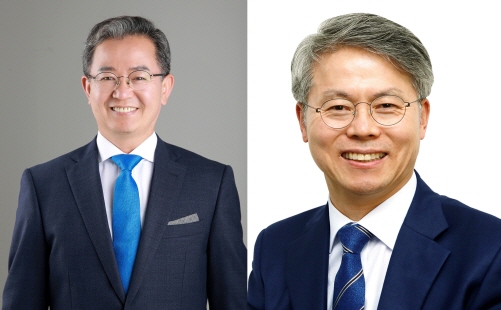 ▲더불어민주당 이용빈 광주 광산구갑 예비후보(왼쪽) 민형배 광산구을 예비후보/사진=예비후보 사무실