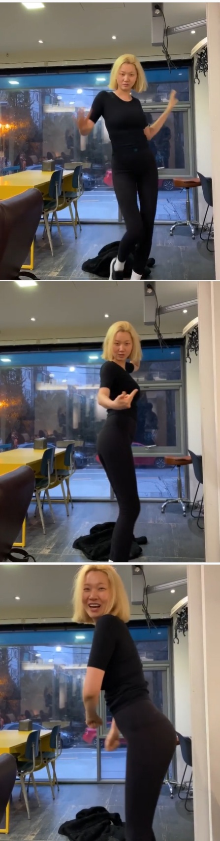 모델 장윤주가 금발 머리로 변신해 화제다. /사진=장윤주 인스타그램