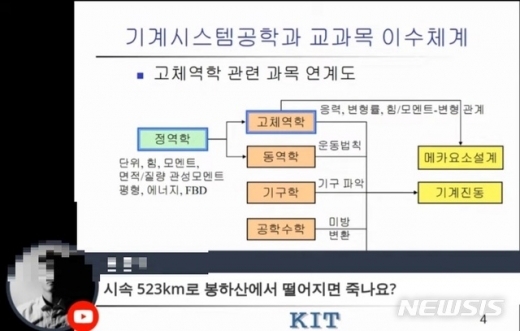 지난 17일 금오공과대학교 A교수가 진행한 온라인 강의에서 고(故) 노무현 전 대통령을 조롱하는 댓글들이 쏟아졌다. /사진=뉴시스(금오공대 온라인강의 화면 갈무리)