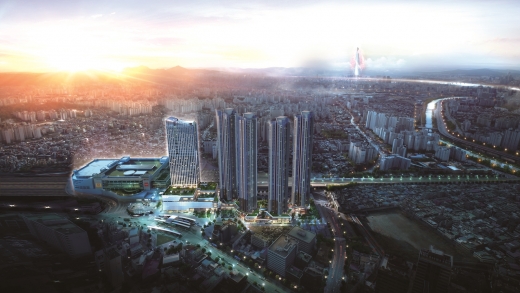 ‘청량리역 롯데캐슬 SKY-L65’ 오피스텔 조감도. /사진=롯데건설