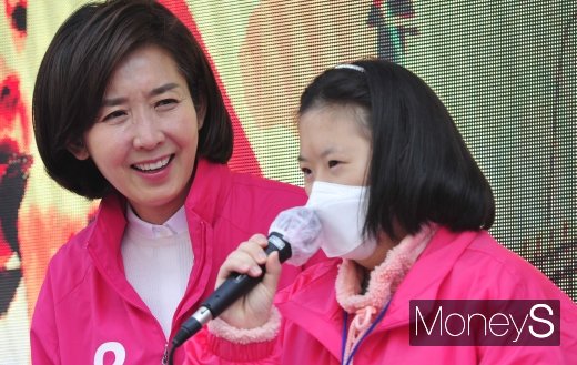 [머니S포토] '딸 바라보는 나경원'