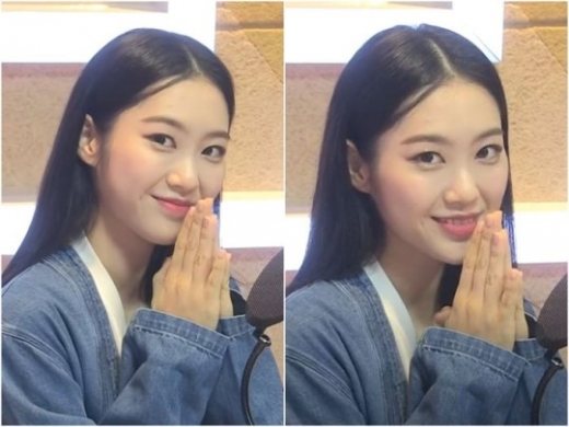 그룹 오마이걸 멤버 지호. /사진=트위터 캡처