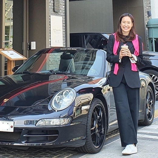 배우 최민수의 아내 강주은이 자신의 애마 포르쉐를 공개했다. /사진=강주은 인스타그램