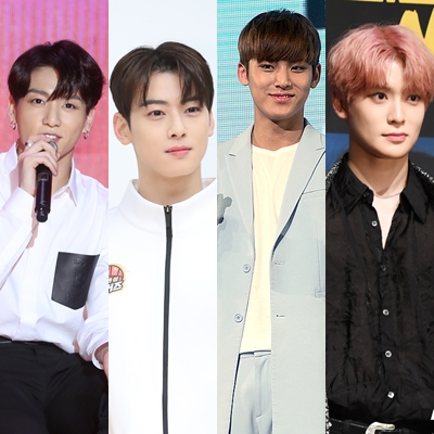 '이태원 아이돌' 목격담이 사실인 것으로 전해져 충격을 안겼다. 방탄소년단 정국(왼쪽부터), 아스트로 차은우, NCT 재현, 세븐틴 민규. /사진=뉴시스, 뉴스1  