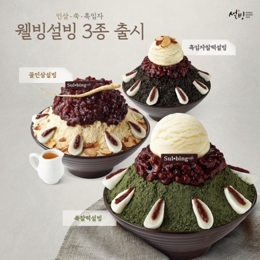  ‘설빙’이 건강 빙수 ‘웰빙설빙 3종’을 출시한다. /사진=설빙 
