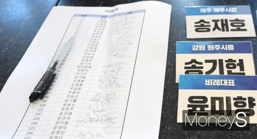 [머니S포토] 윤미향 '민주당 당선인 워크숍 불참'