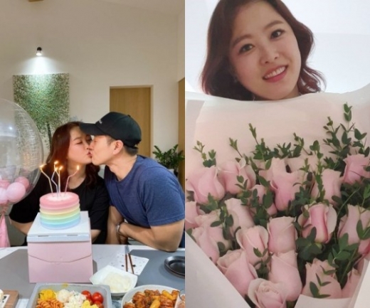 개그맨 김원효·심진화 부부가 결혼 10년차에도 여전히 신혼같은 달달함을 뽐냈다. /사진=심진화 인스타그램