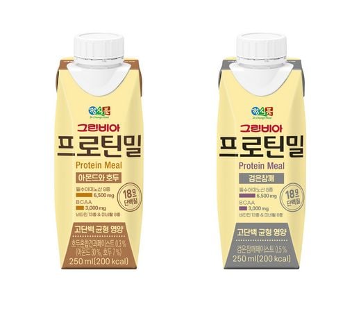 정식품, 고단백 균형 영양식 '그린비아 프로틴밀’ 2종 출시