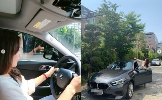 프로골퍼 이보미가 첫차를 인증했다. /사진=이보미 인스타그램   