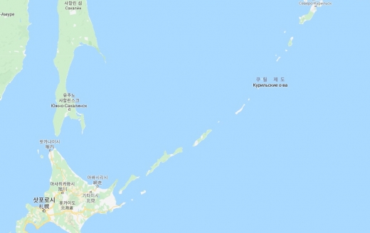 러시아와 일본이 영유권 분쟁을 벌이는 쿠릴 제도. /사진=구글지도 캡처