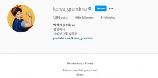 인기 유튜버들의 ‘뒷광고’ 논란이 잇따르는 가운데 유튜버 박막례 할머니가 과대 광고 논란이 재조명되자 SNS를 비공개로 전환했다. /사진=박막례 할머니 SNS