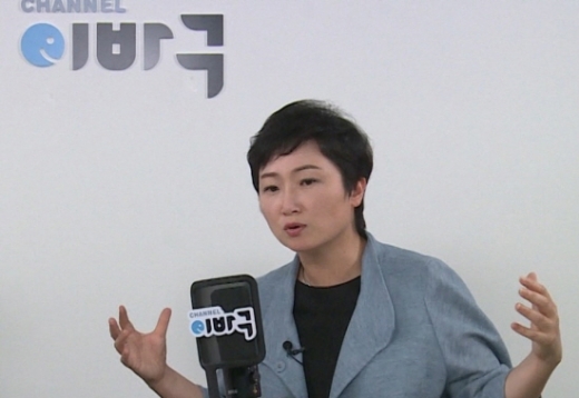 유튜브 채널이바구 개국방송 녹화에 출연한 이언주 전 의원. /사진=채널e뉴스