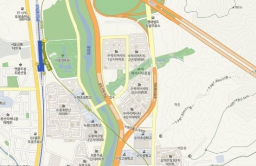 수락리버시티 위치도. / 사진=네이버지도 캡처