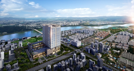 광주 첨단2지구에 들어서는 '허드슨 1041'지식산업센터 항공 조감도/사진=분양 대행사 제공.