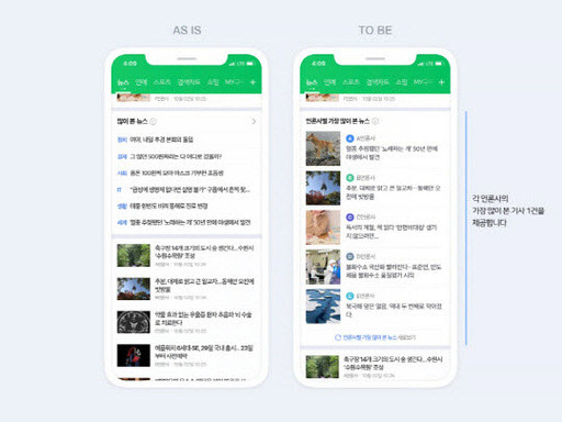 오는 10월부터 포털사이트 네이버에서 전체 뉴스랭킹을 볼 수 없다. /사진=네이버 제공